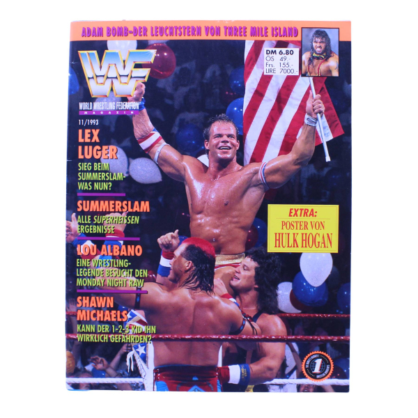 WWF Magazin 11/1993 | Ehapa Verlag | Lex Luger SummerSlam Cover | hoppla-stuff.de